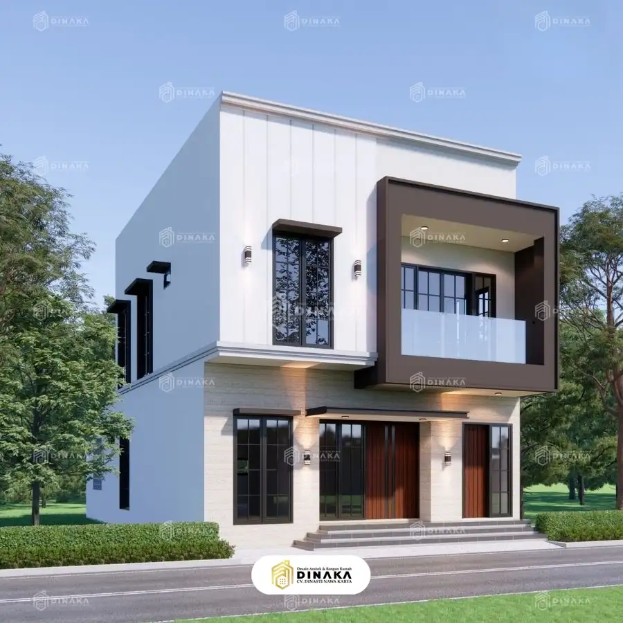 Rumah Tingkat Minimalis Atap Datar