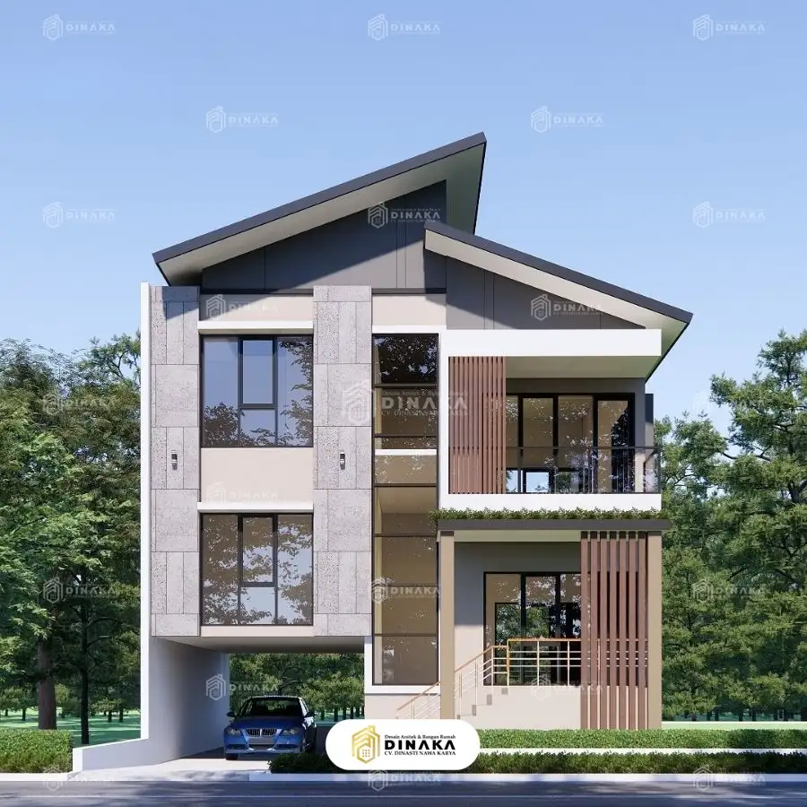 Desain rumah ukuran 9x7 3 kamar