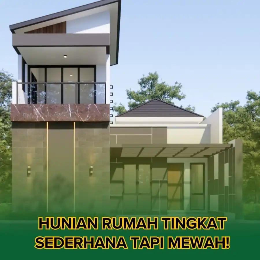 Hunian Rumah Tingkat Sederhana Tapi Mewah!