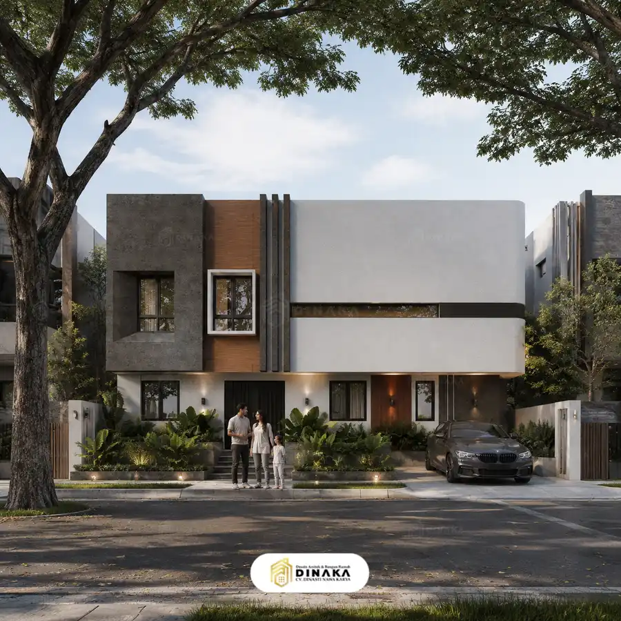 Gaya Rumah industrial 2 Lantai
