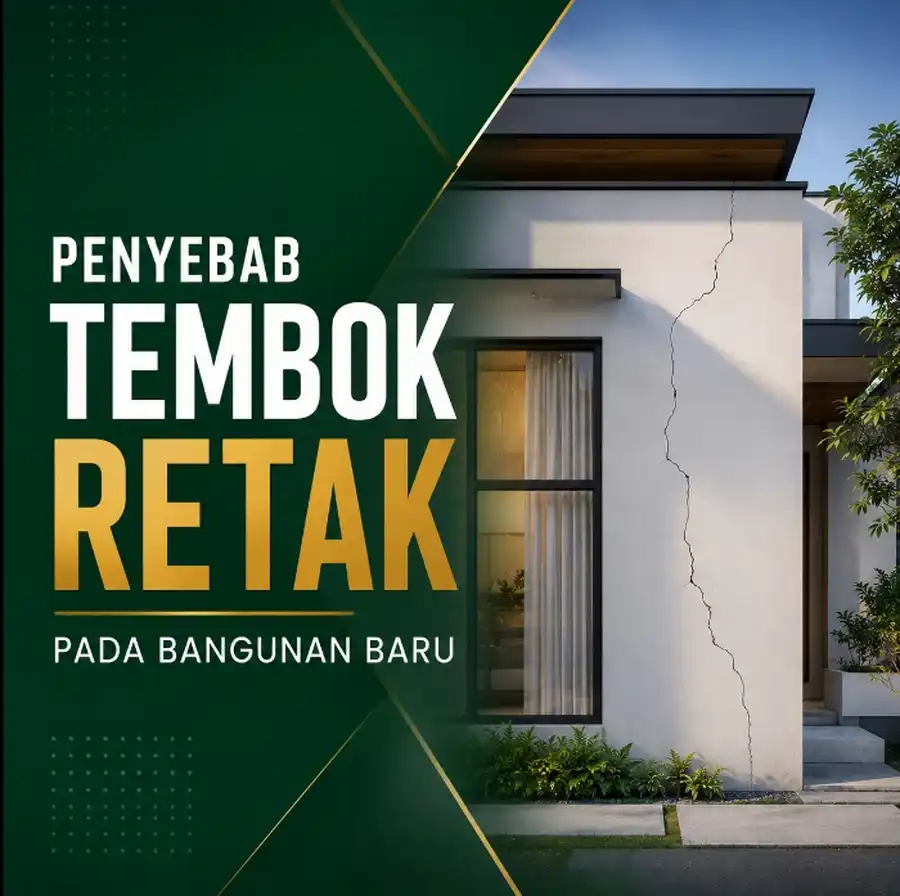 penyebab tembok rumah baru retak