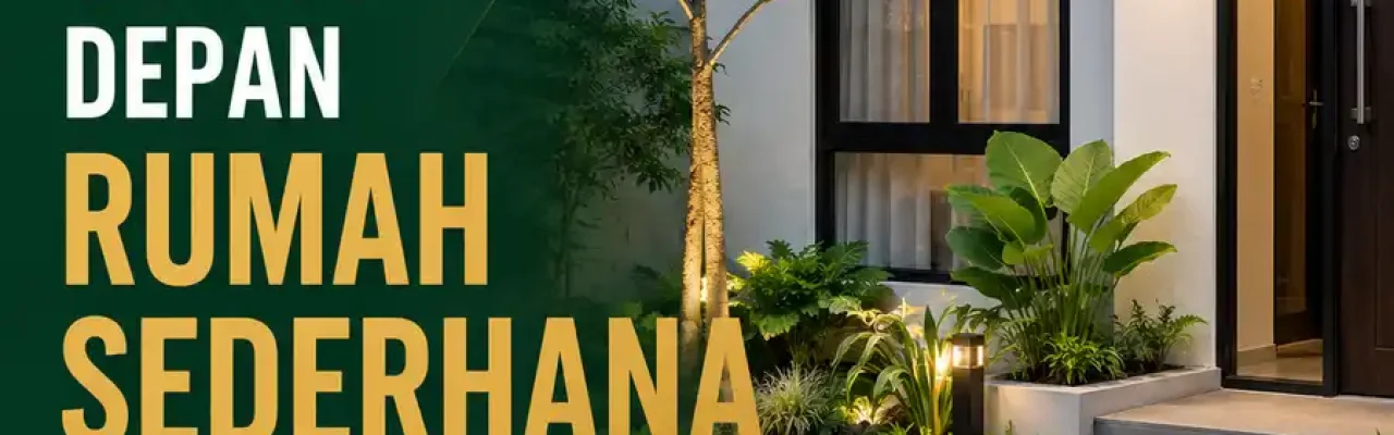 bikin taman depan rumah sederhana