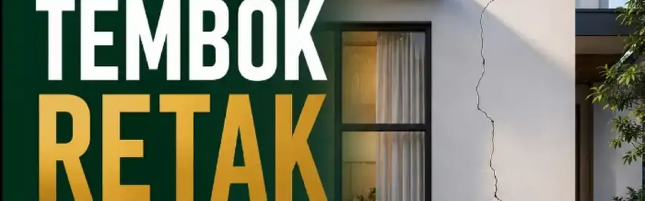 penyebab tembok rumah baru retak